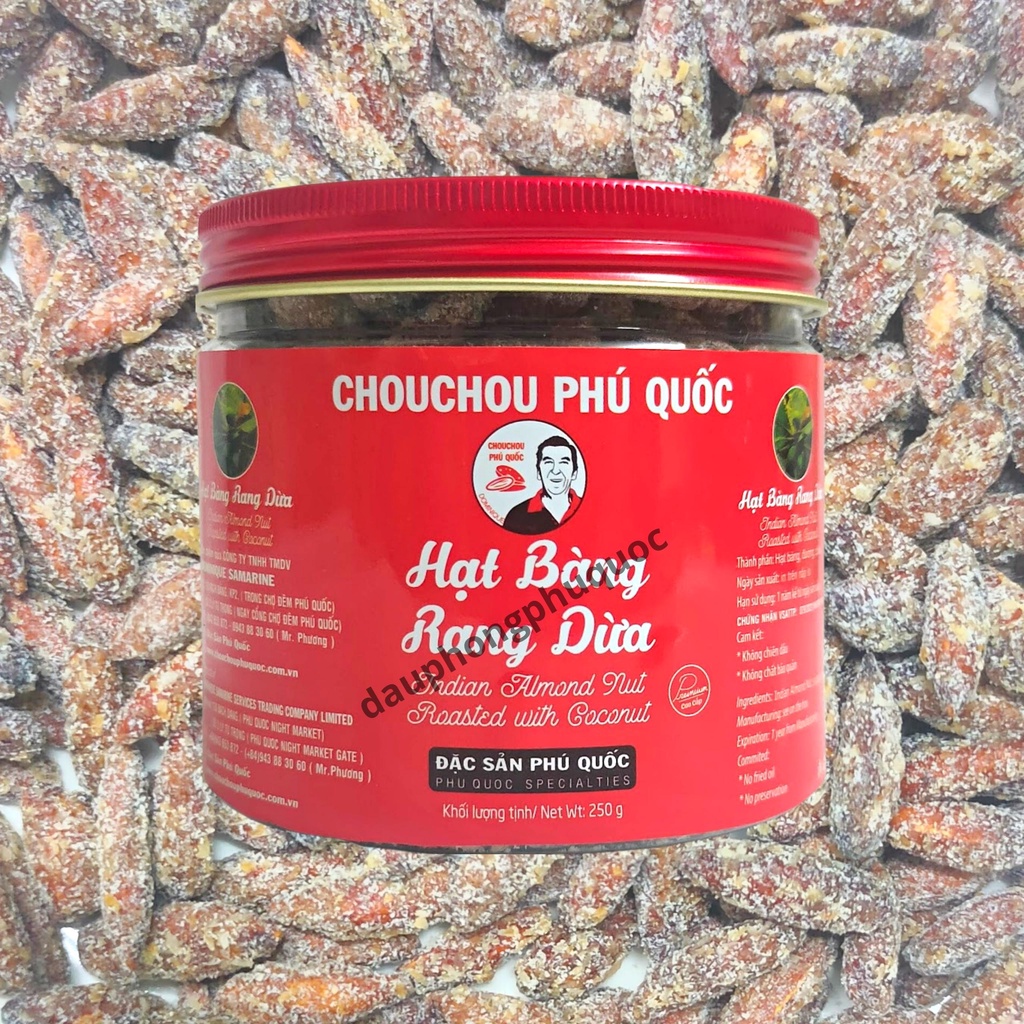 Hạt bàng rang muối CHOUCHOU PHÚ QUỐC ÔNG TÂY - 250g