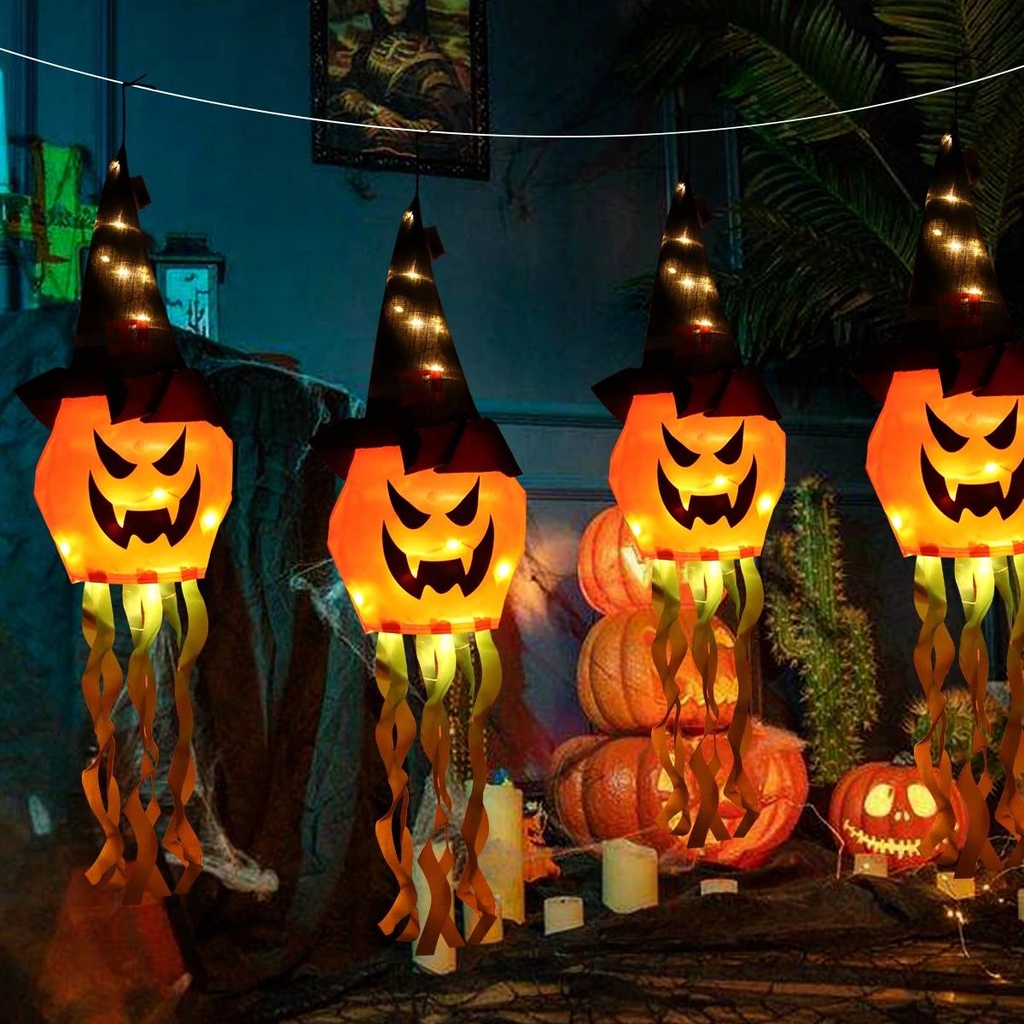 1 Đèn LED Phát Sáng Hình Ma Trang Trí Halloween