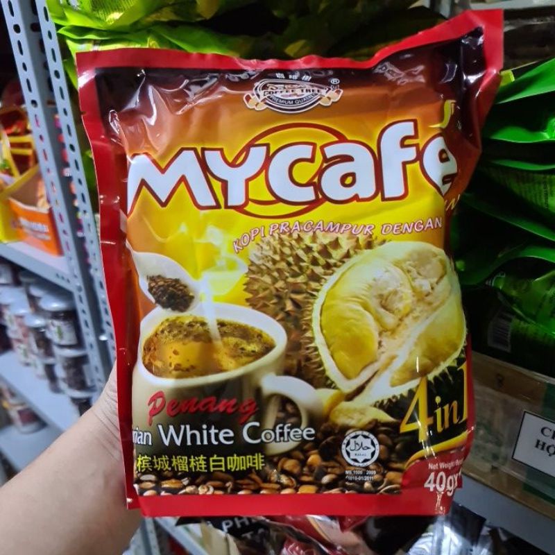 Cà phê sầu riêng Malaysia Cà phê trắng My Cafe Penang 15 Gói x 40 Gam Sài Gòn Đặc Sản