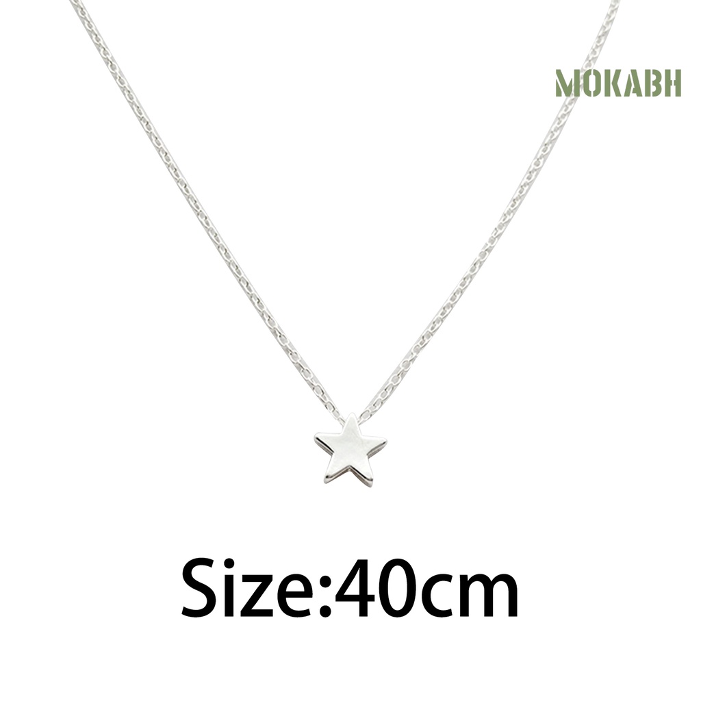 Vòng cổ Hình Ngôi Sao Năm Cánh Đơn Giản Chống Rỉ Sét Cho Nữ