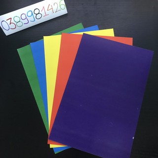 Giấy Thủ Công 😍FREESHIP😍 04 tập Giấy thủ công có dính khổ a6 5 màu