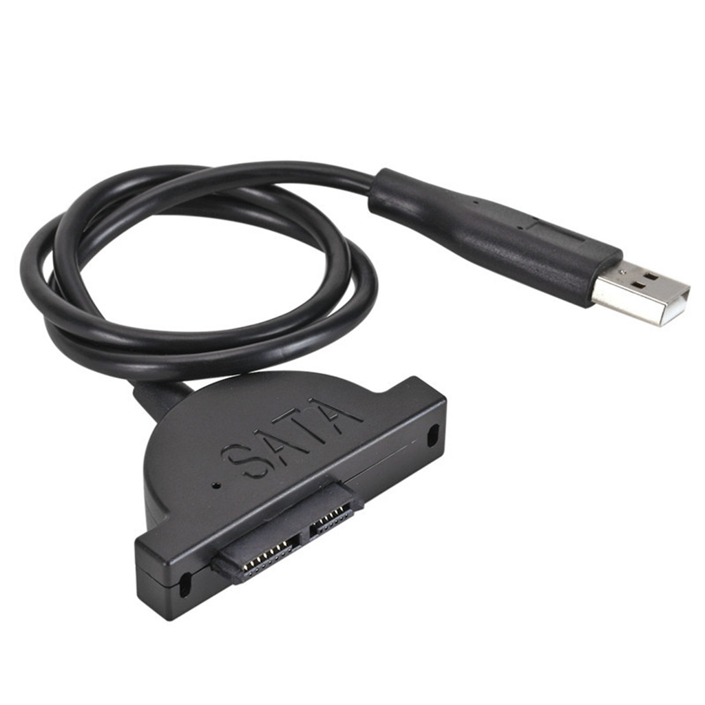 Dây Cáp Chuyển Đổi Ổ Đĩa Quang Sata 7 + 6 13pin Sang Usb 2.0 Cho Laptop