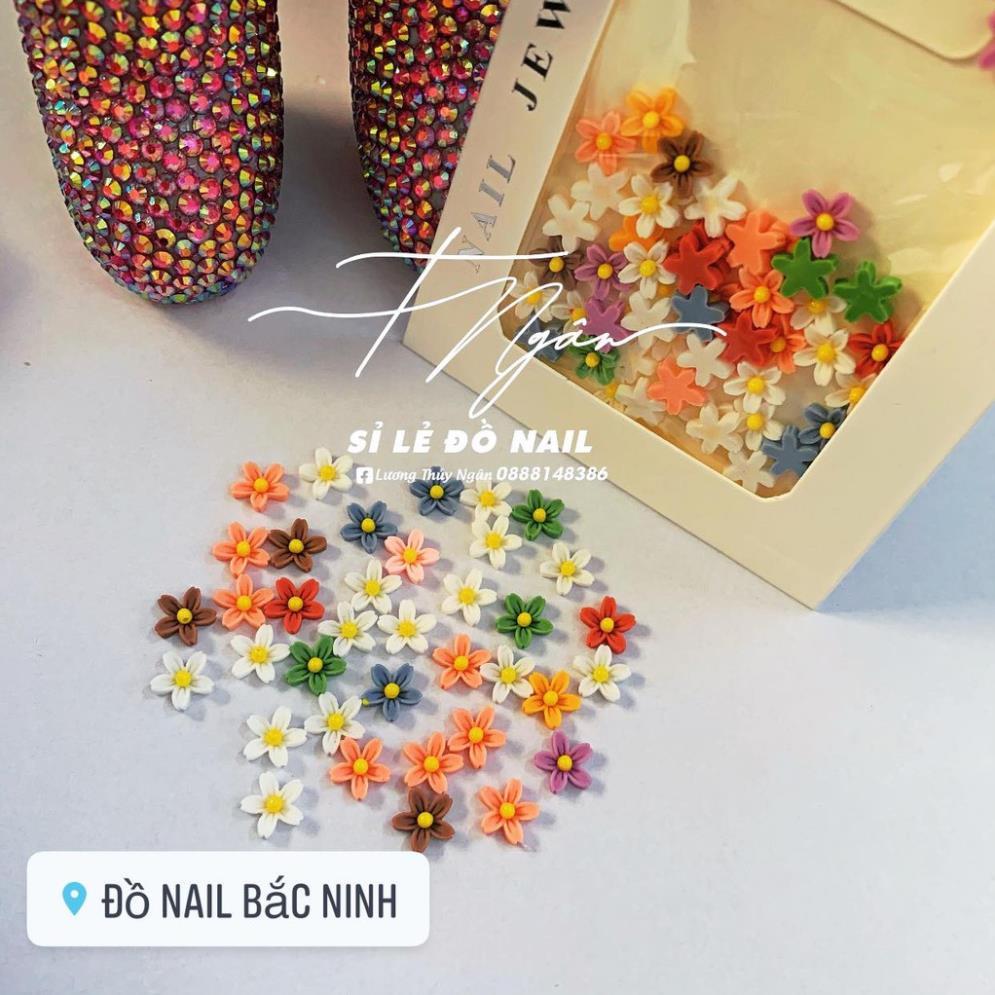 Charm Nơ Đen Trắng , Charm Nail Gắn Móng Siêu Xinh