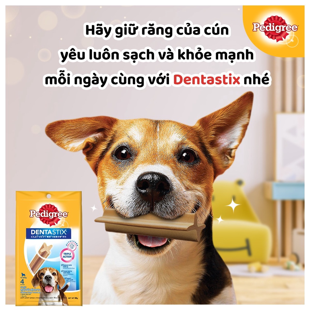 Thanh nhai sạch răng bánh xương Pedigree Dentastix cho chó - Thú Cưng Của Tui