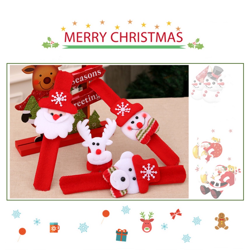 Vòng đeo tay hình ông già noel phát sáng dùng làm quà tặng năm mới