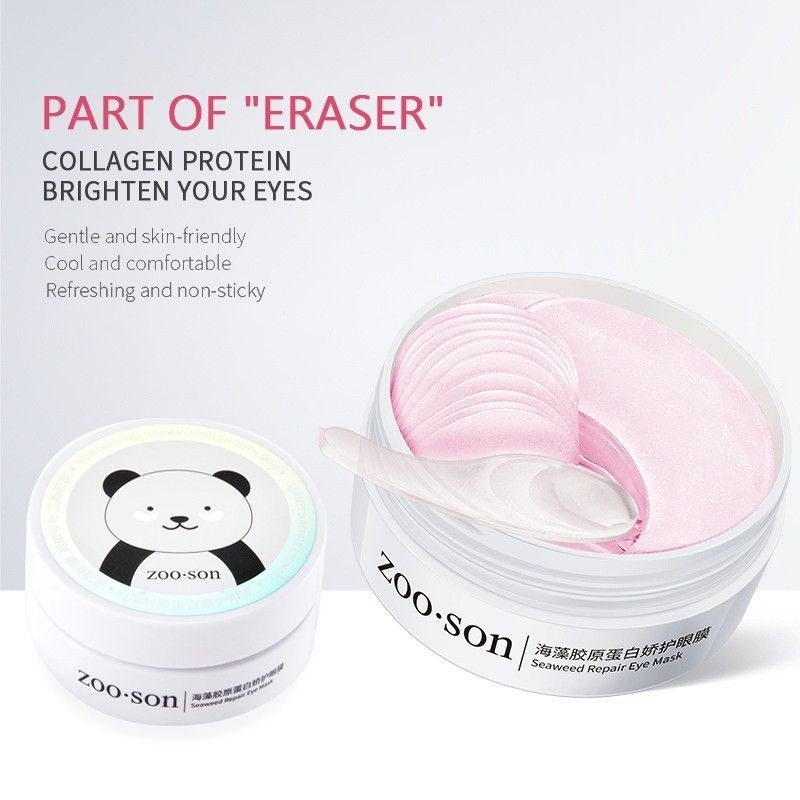 Hộp nạ mắt collagen giảm thâm ngăn nếp nhăn gấu trúc zoo. son