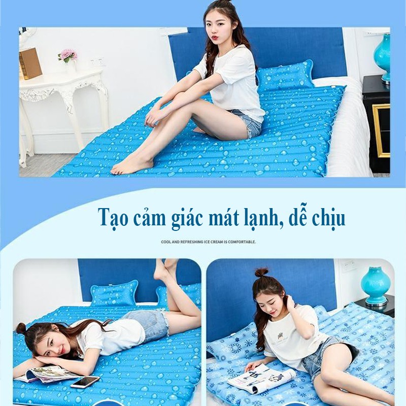 Đệm nước mát, nệm hơi nước mát êm ái gia đình văn phòng đủ kích thước, họa tiết ngẫu nhiên, dễ dàng thêm nước vt183