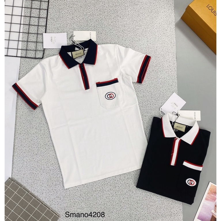 🌟HÀNG MỚI🌟ÁO POLO NAM TÚI THÊU GUCCI HOT TREND,2MÀU,KÈM VIDEO ẢNH THẬT | BigBuy360 - bigbuy360.vn