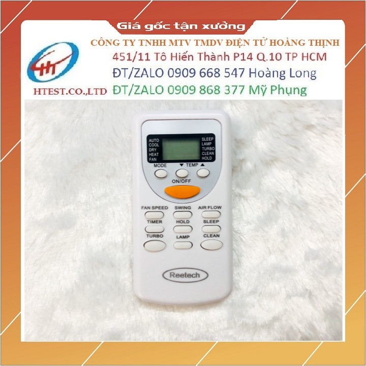 Remote Máy Lạnh REETECH - Tặng Kèm Pin AAA