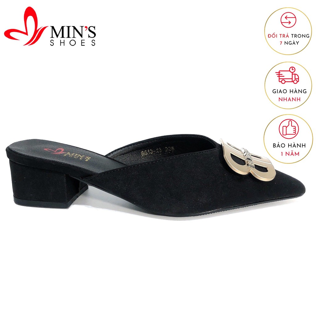 Min's Shoes - Sục Thời Trang V187 Đen