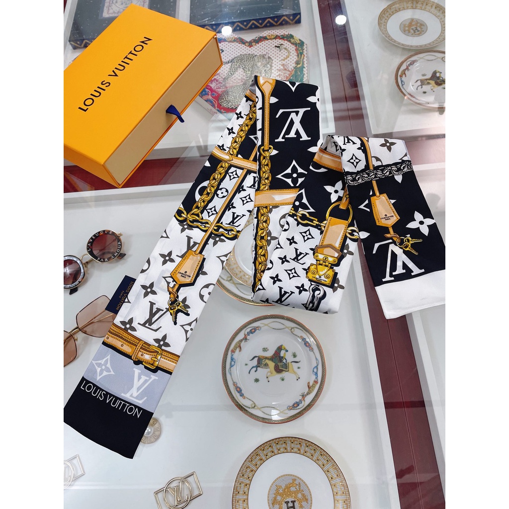 Băng Đô Cài Tóc Ruy Băng Lụa In Họa Tiết Cổ Điển Cho Nữ