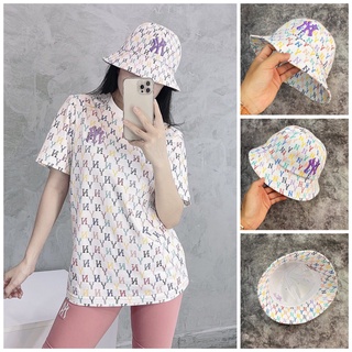 NÓN M L B  NEW YORK YAN KEE MONOGRAM CHẤT VẢI COTTON HÀN QUỐC CAO CẤP, NÓN THỜI TRANG BU10A22