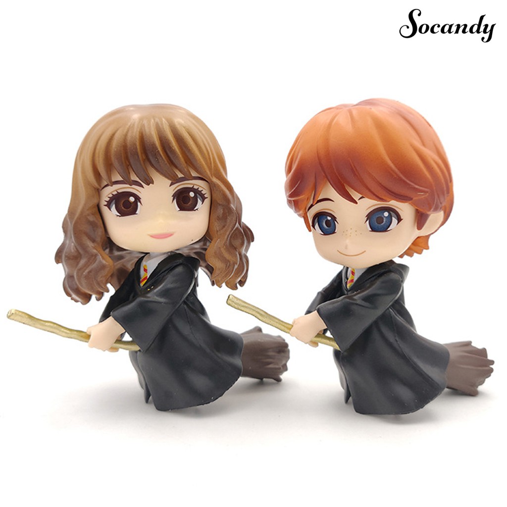 Set 6 Mô Hình Nhân Vật Hoạt Hình Harry Potter Dùng Để Trang Trí Bánh Kem