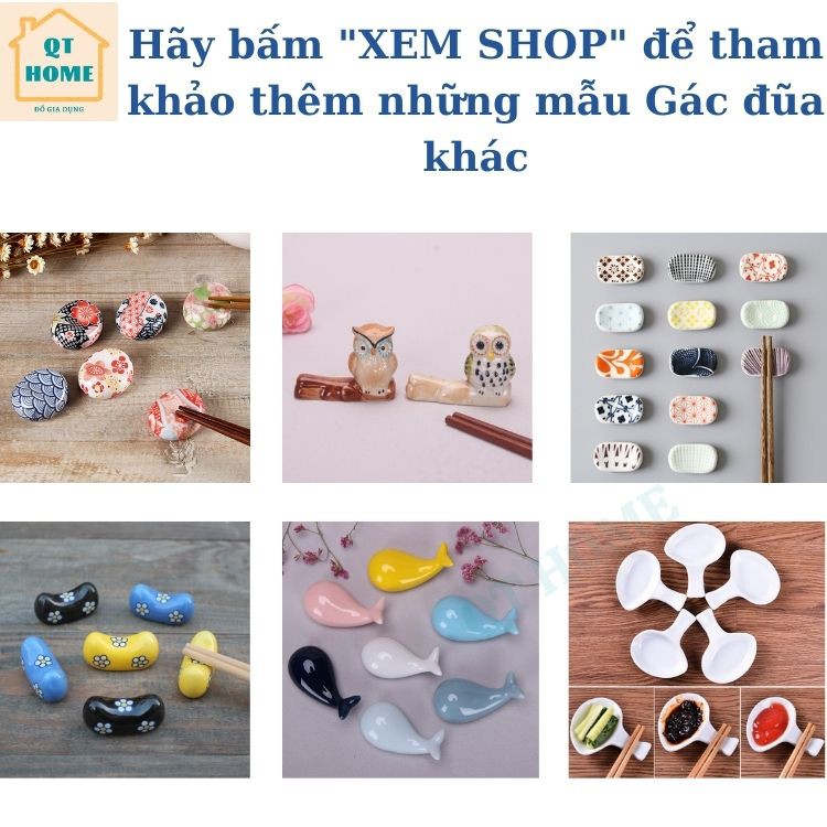 Gác Đũa Gốm Sứ Hình Cá Heo Dễ Thương