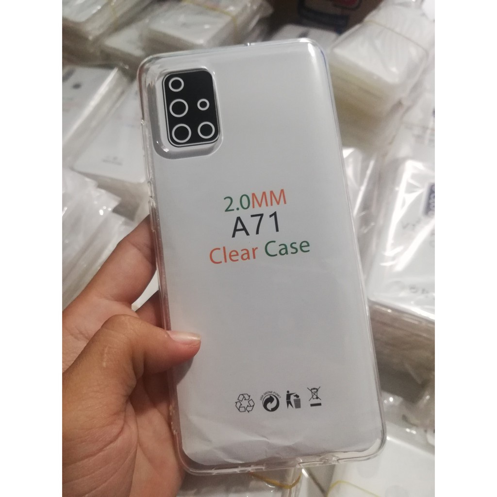 Ốp lưng Samsung Galaxy A71- Silicon Dẻo-Trong suốt- Lâu ố Vàng