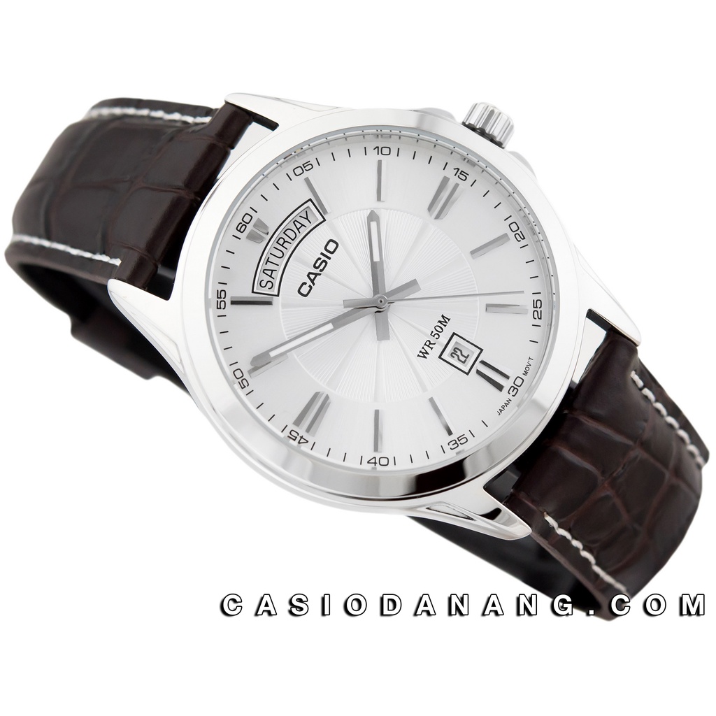 Đồng hồ nam dây da Casio Standard chính hãng Anh Khuê MTP-1381L-7AVDF (39mm)