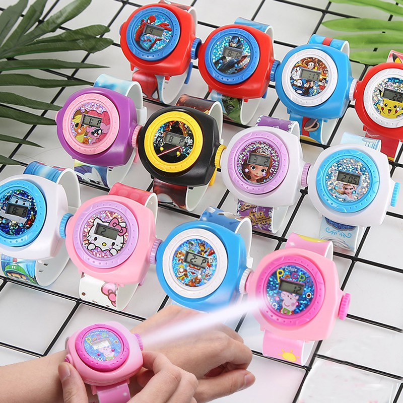 Đồng hồ kèm đèn led chiếu sáng 3D hình Hello Kitty / Doraemon 12 mẫu hình | BigBuy360 - bigbuy360.vn