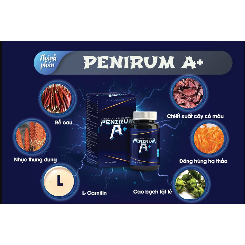 PENIRUM A+ Viên Hỗ Trợ Sức Khoẻ Bổ Sung Các Vitamin và Khoáng Chất Thiết Yếu