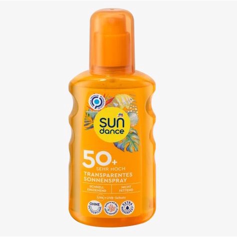 Xịt chống nắng Sun Dance Transparent Sonnenspray LSF 50+ trong suốt