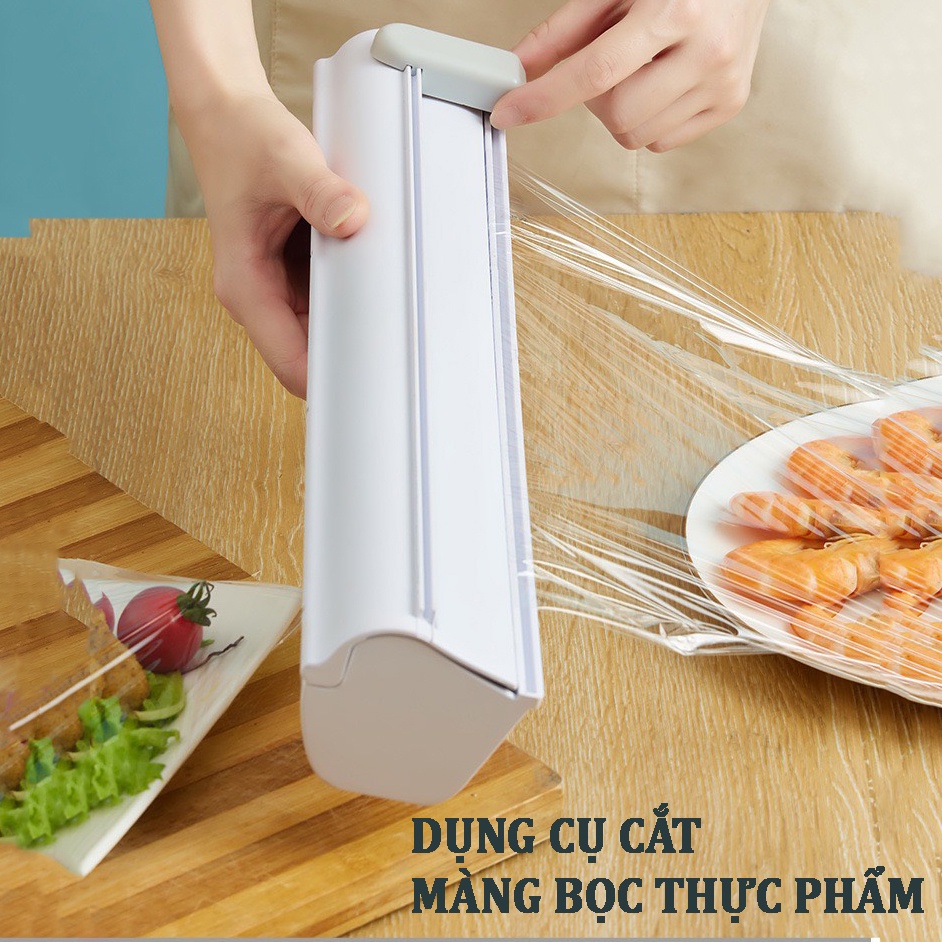 Dụng Cụ Cắt Màng Bọc Thực Phẩm Treo Cuộn Màng Bọc Thực Phẩm Tiện Lợi