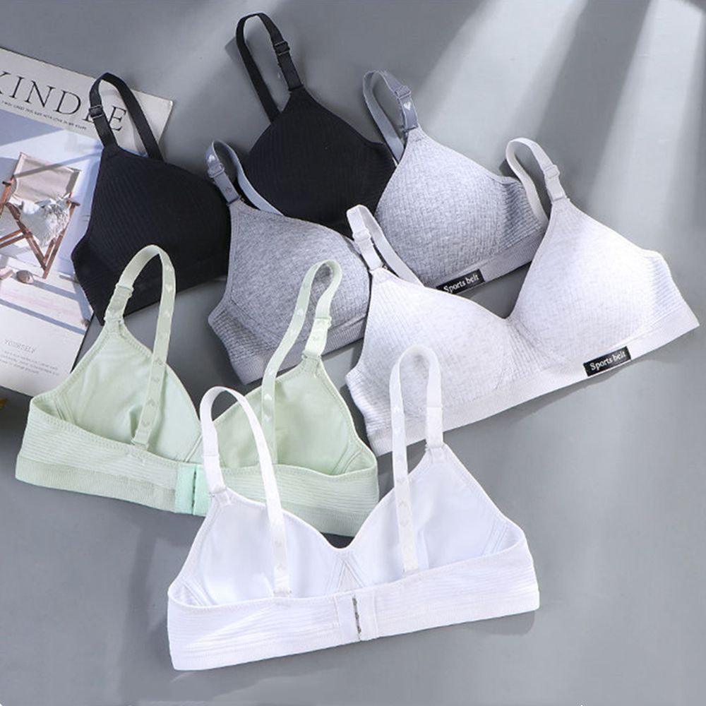 Áo lót vải cotton siêu mỏng không gọng thoải mái thời trang mùa hè cho nữ