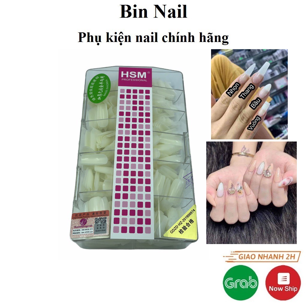Móng Úp Hsm Cao Cấp Siêu Mềm Dẻo, Bền Đẹp ( Hộp 500 Móng)