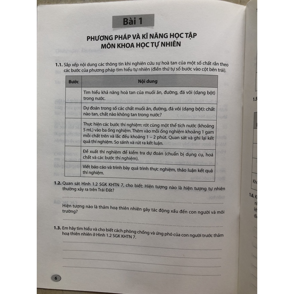 Sách - Vở thực hành khoa học tự nhiên 7