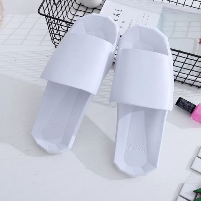 Lưu ý: ĐẶT HÀNG XONG->ĐỌC TIN NHẮN  Dép Kawa Trắng Đen  Dép Đúc Nam nữ siêu Mềm