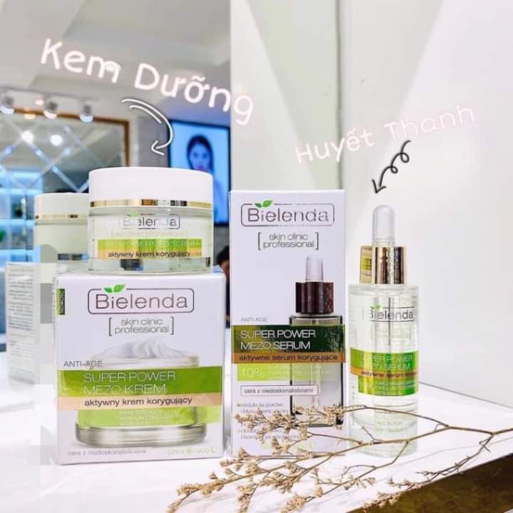 Kem Dưỡng Trắng Da Cấp  Ẩm, Săn Chắc, Căng Mịn Màng,Trẻ Hoá  - Bielenda Xanh Lá 50ml