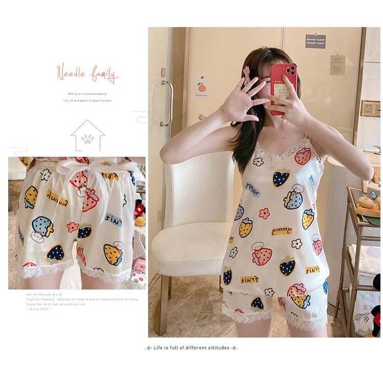 Bộ đồ ngủ nữ mặc nhà co giãn và mềm mại chất lượng cao đồ bộ đồ mặc nhà | BigBuy360 - bigbuy360.vn