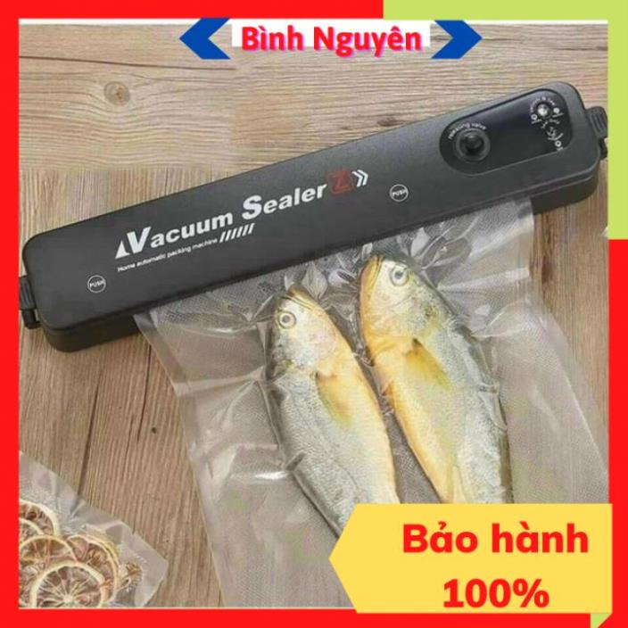 Máy hút chân không thực phẩm Vacuum Sealer máy ép chân không hàn miệng túi thực phẩm 2 in 1 tiện lợi ( tặng 10 túi hút )