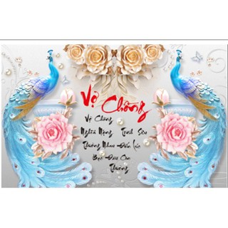 Tranh đính đá vợ chồng lg1044