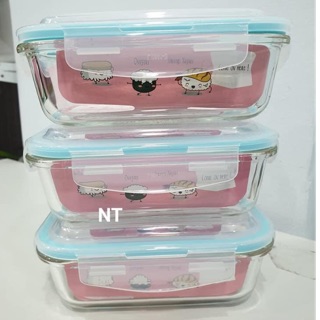 Hộp thuỷ tinh đựng thức ăn chữ nhật - 630ml