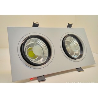 Đèn âm trần đôi 2*7w
