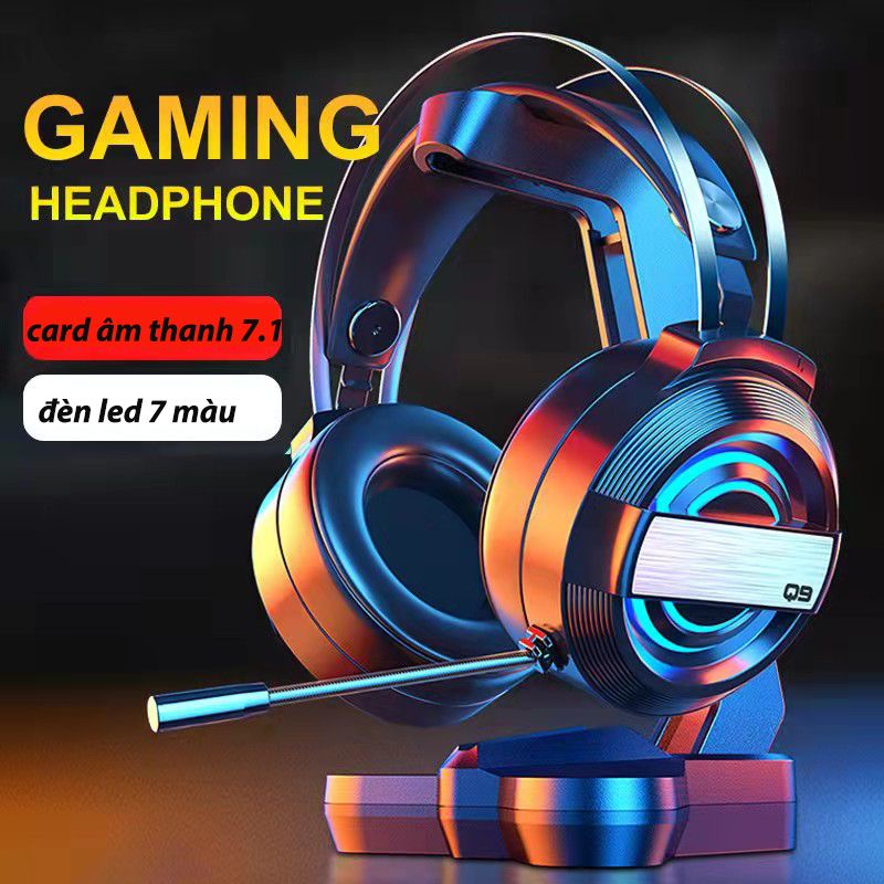 tai nghe có dây gaming chụp tai headphone có mic Chống Ồn HIFI chơi game cho  Điện Thoại Samsung xiaomi laptop pc #27