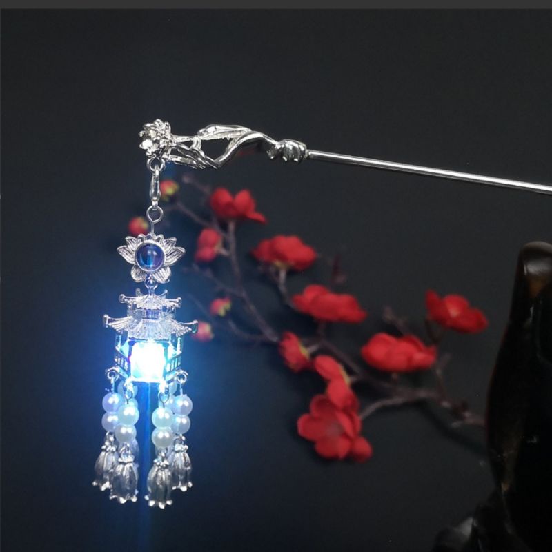 Trâm đơn cài, búi dành phong cách Trung Hoa cổ điển