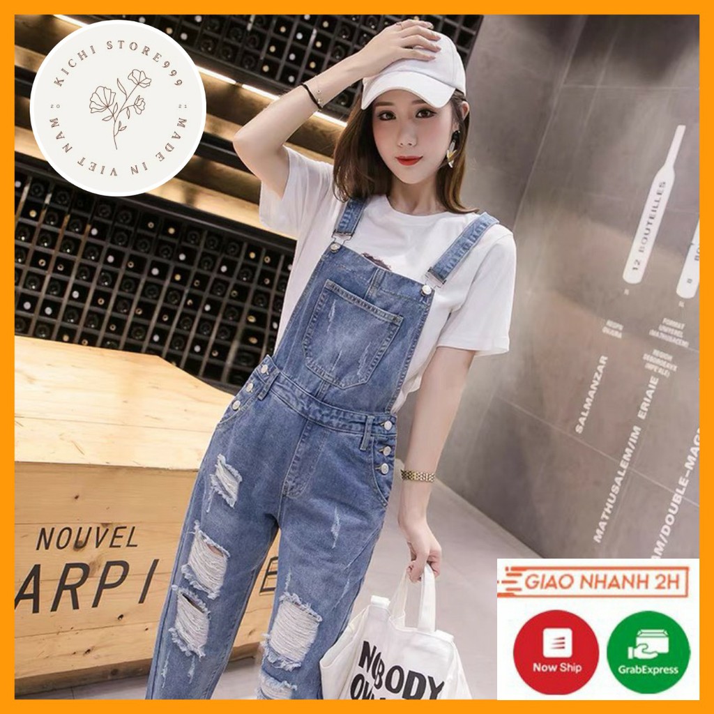 Quần yếm jeans thiết kế mẫu mã đẹp Kichistore, quần yếm jean đa dạng mẫu mã thiết kế đẹp MM102