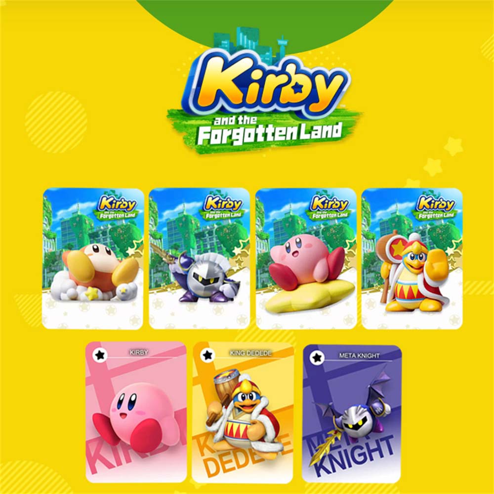 7 Thẻ trò chơi Nfc Kirby và vùng đất bị quên lãng amiibo dành cho Switch & LITE