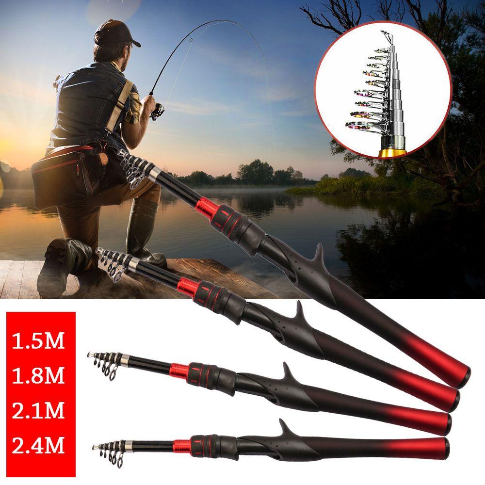 Cần Câu Cá Siêu Nhẹ Có Thể Gấp Gọn Tiện Dụng Mang Theo Du Lịch