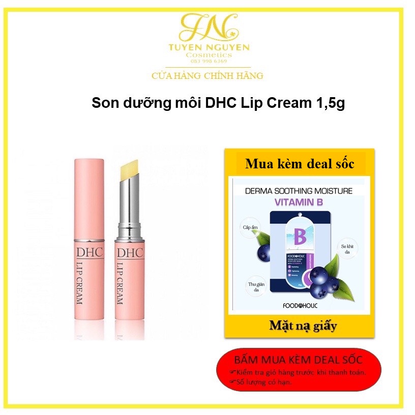 Son dưỡng môi DHC Lip Cream 1,5g