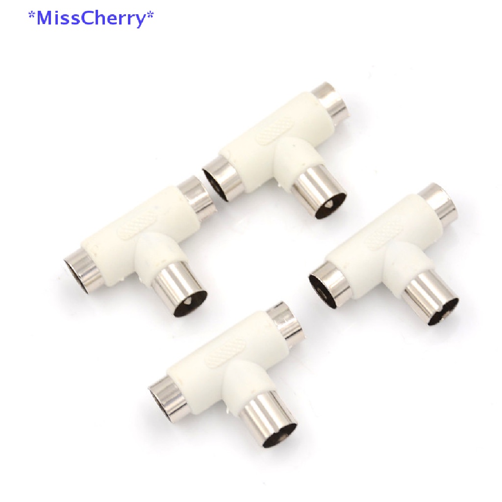 Bộ 4 Đầu Nối Ăng Ten Đồng Trục Và Tivi Hình Chữ Y Mới