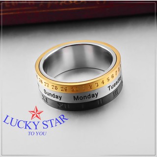 Nhẫn lịch xoay thời trang