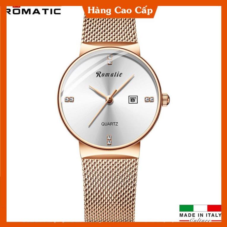 ĐỒNG HỒ NỮ ROMATIC ITALIA - DÂY TITANIUM SANG TRỌNG - MÁY JAPAN CAO CẤP | BigBuy360 - bigbuy360.vn