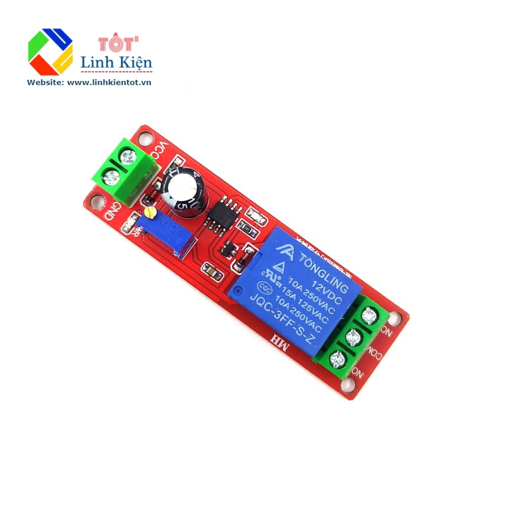 Mạch tạo thời gian trễ đóng ngắt relay NE555 - 3E1