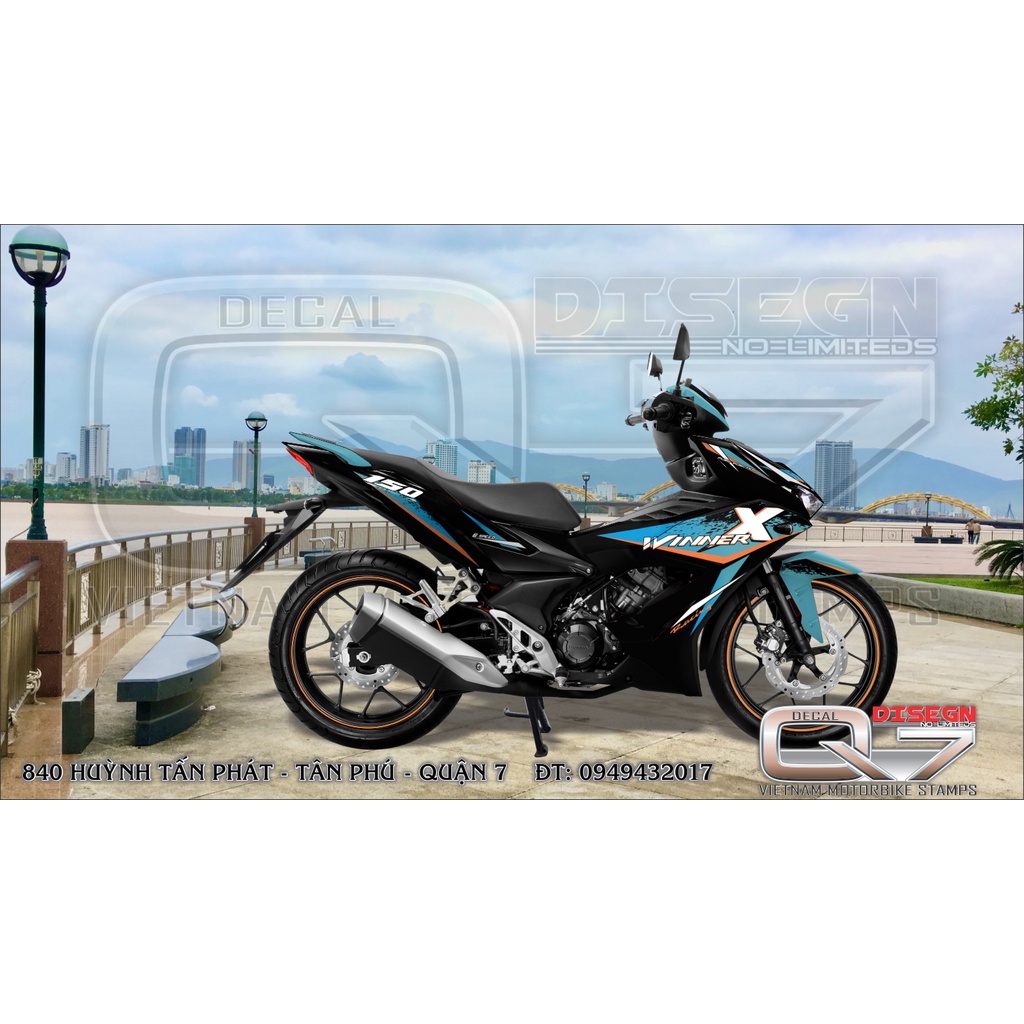 TEM RỜI WINNER X XANH ĐEN