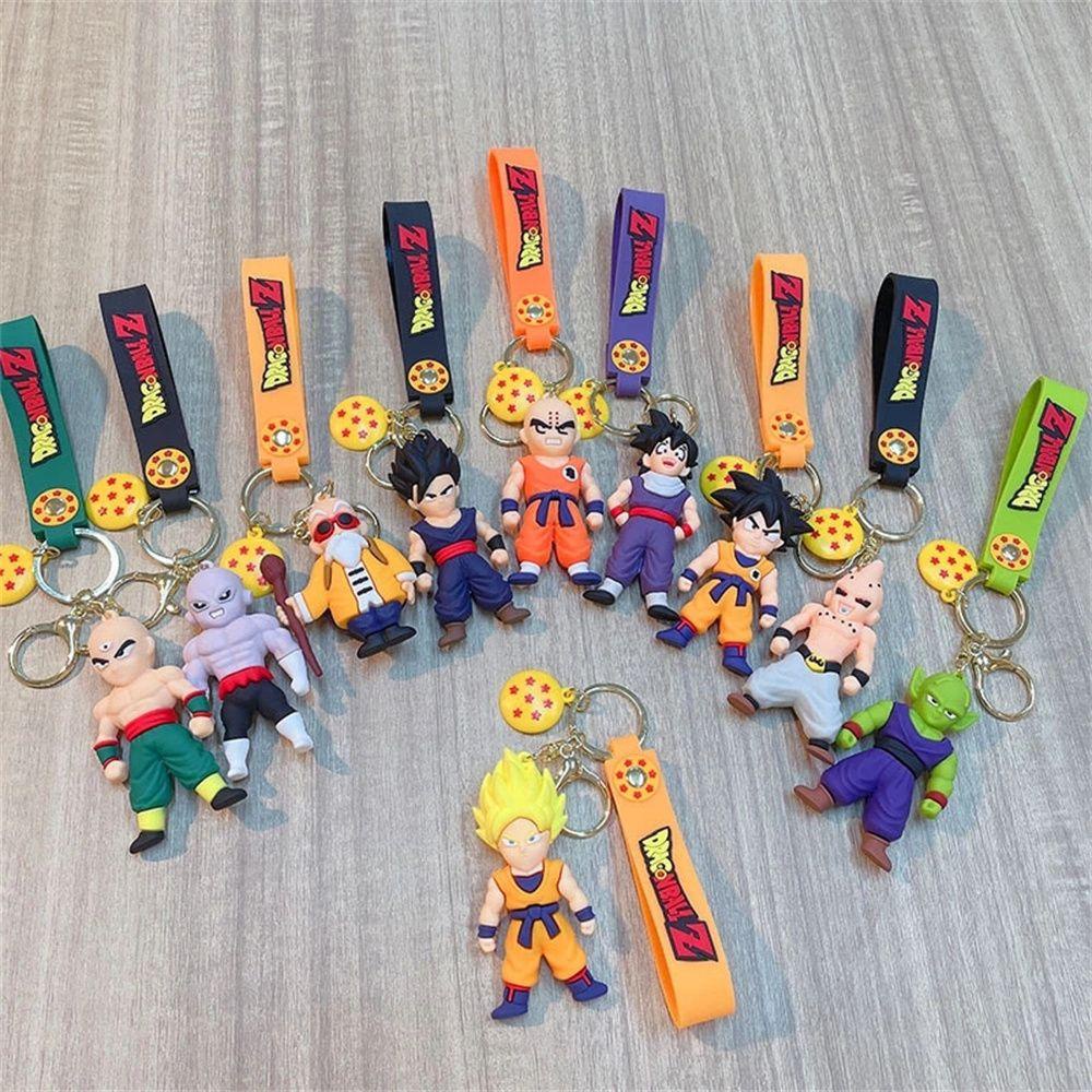 Búp Bê Son Goku Trong Phim Hoạt Hình Dragon Ball Z Bằng Silicon PVC Trang Trí Túi Xách / Móc Khóa