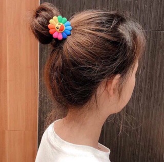 Cột tóc , Kẹp tóc hình hoa kaikai kiki dẻo