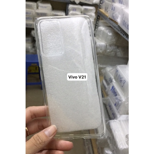 Dẻo silicon cao cấp chống xước Vivo V21 tặng miếng lau kính