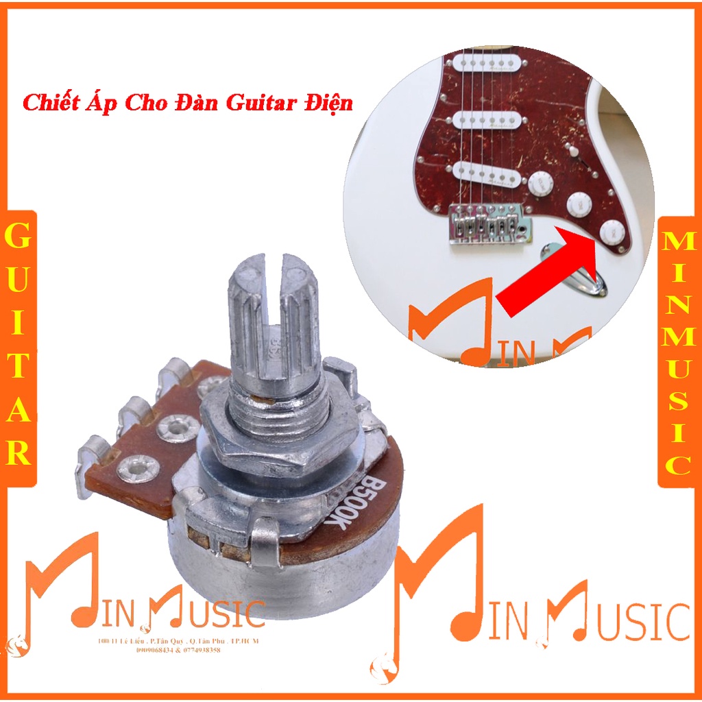 Tụ Volume Đàn Guitar Đủ loại A250,B500...... 15mm I Guitar Volume Pot