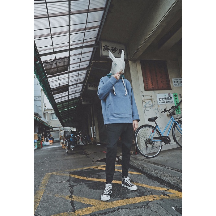 Áo Hoodie Tay Dài Phong Cách Hàn Quốc Thời Trang Nam Nữ